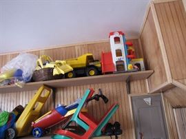 Looi closely and you will see a very collectible tonka truck