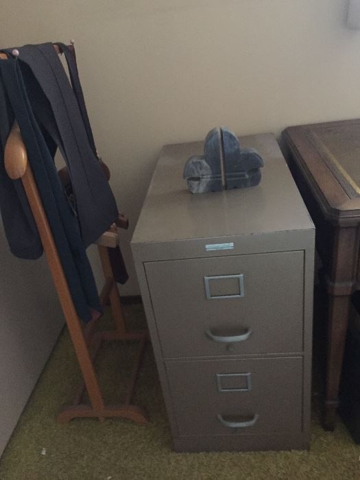 Suit Tree and File Cabinet