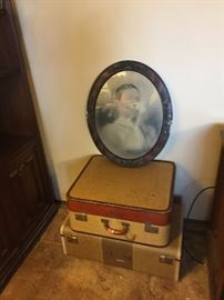 Vintage Luggage and Picture