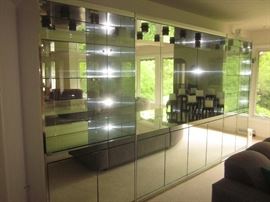 Ello Mirrored Wall unit, 3 sections 