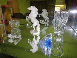 Orrefors Crystal, Crystal Waterford stopper, Crystal paper weights 