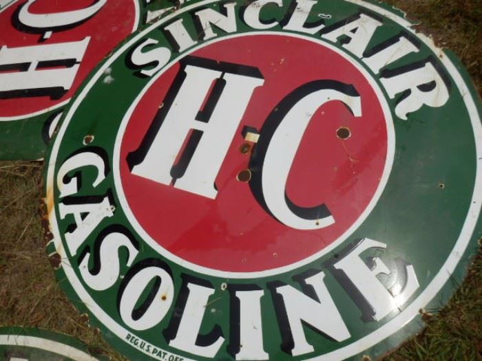 Sinclair Gasoline Sign 2 sided porcelain