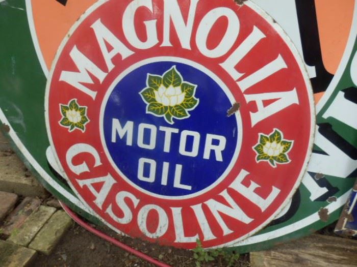 Magnolia Gasoline Oil Sign