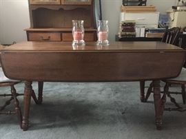 "farm style" drop leaf table