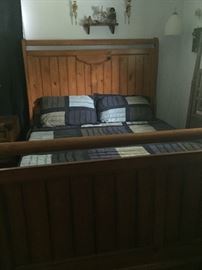 Queen bed with box spring only