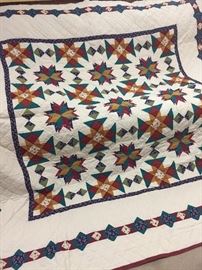 hand stitched quilt