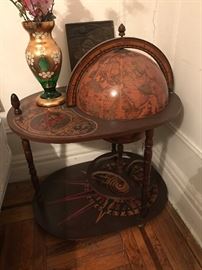 Globe Bar Cart