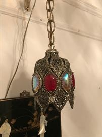 Light fixture middle eastern  silver