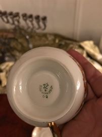 Tea set societ  porcelin  white  mark