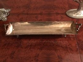 Tray semicircle  silver