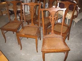 (6) vintage chairs
