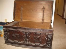 Fabulous carved trunk