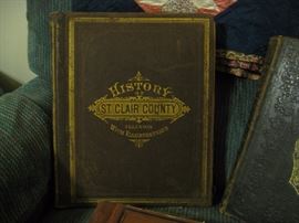 History of St Clair County large book