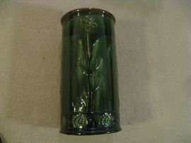 Plants on umbrella stand