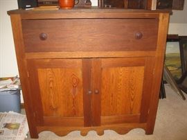 Vintage large drawer and 2 door cabinet