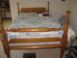 Turned Maple bed