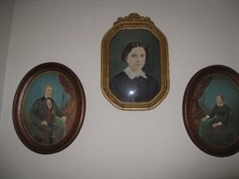 Vintage prints with original frames