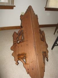 Back of Ornate corner shelf 