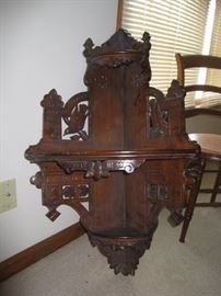 Ornate Victorian corner shelf