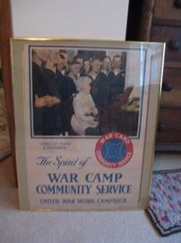 Poster of The Spirit of War Camp Community Service campaign