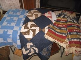 Hand woven quilt/throw and quilts