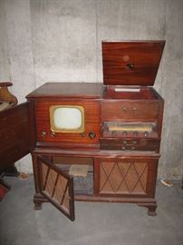 TV, radio, record cabinet 50's