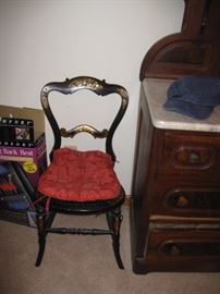 Mother of pearl victorian chair