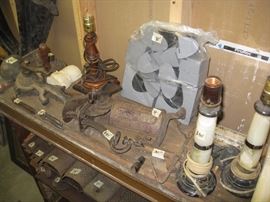 Right - Marble lamps etc