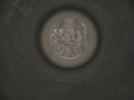 Beer stein has a lithophane at the base