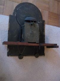 Back of Victorian grandfather clock 