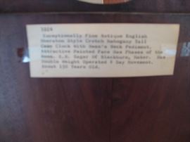 English Mahogany clock