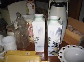 Oriental vases, Fenton, Celluloid pieces