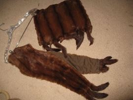 Mink muff and stole