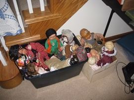 China head dolls, various nationality dolls