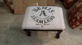 Vintage/antique ottoman/stool