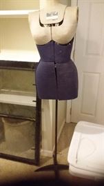 Vintage  Model Dress Form Adjustable With Stand