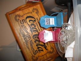 Coca-Cola wood serving tray vintage