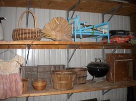 Baby doll vintage bed, Vintage Split Wood Bushel Basket With Wire Handles Apple Garden Basket Nice