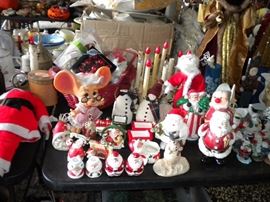 Christmas deco and santa