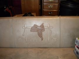 Wagon Wheel Style Vintage Cowboy Furniture Sofa, Chair and 3 Tables Set 1950's....Similar listed on ebay for $1200.00