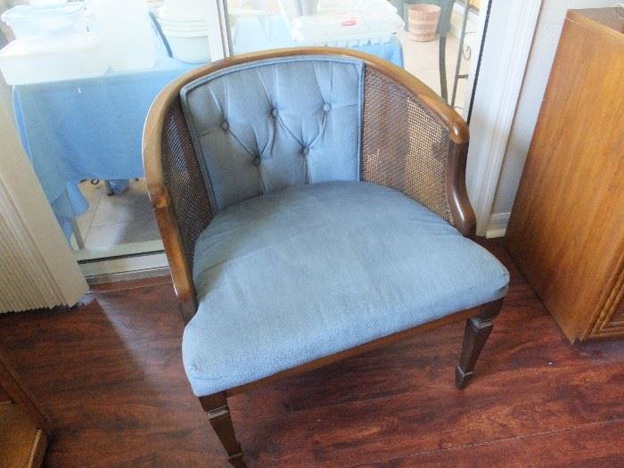 one of two easy chairs