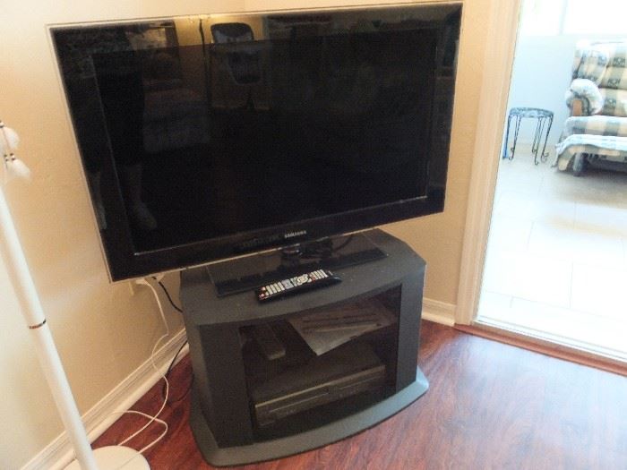 Samsung 42" LED TV and media stand