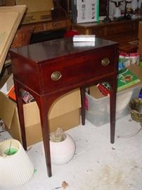 Just one of several dozen tables at this sale....am sure you hear that a lot, but trust me, there are SO MANY tables, curios, cabinets, etc...if I counted I am positive the number will be well over 100 and more