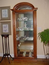 Beautiful glass and maple display/curio cabinet