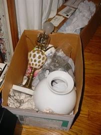 great old Fenton glass lamp...one of several