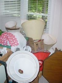 Dozen and dozens of lamp shades