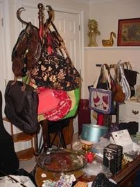 MANY high end hand bags, clothes, hats, and more