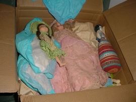 old dolls to unpack