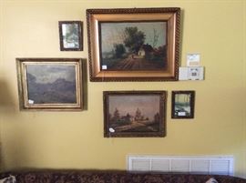 Antique oil paintings