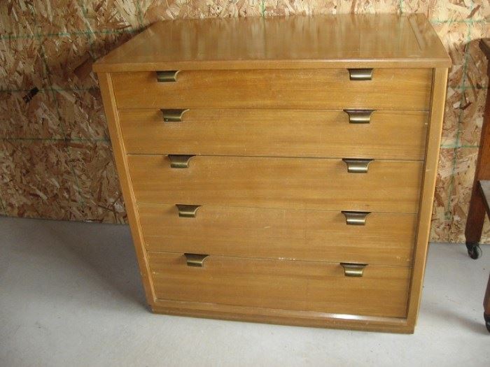 Vintage 1970's Drexel Dresser with Brass handles